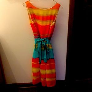 Sunset and Teal A-line